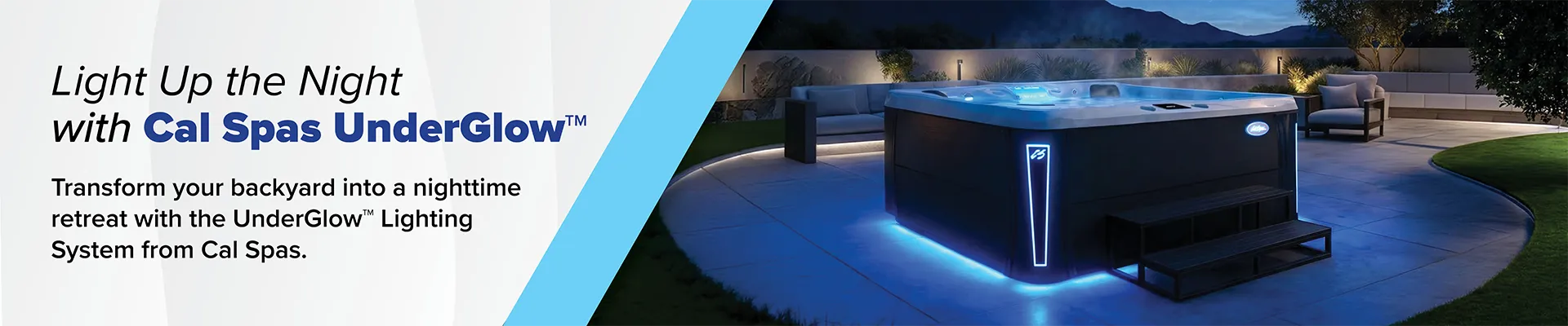 Calspas hot tub being used in a family setting - Spooner