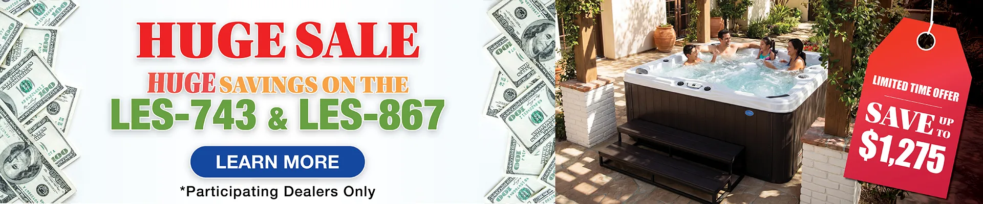 Calspas hot tub being used in a family setting - Spooner